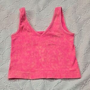 Zenana Outfitters Vibrant Pink Ribbed Tank Top